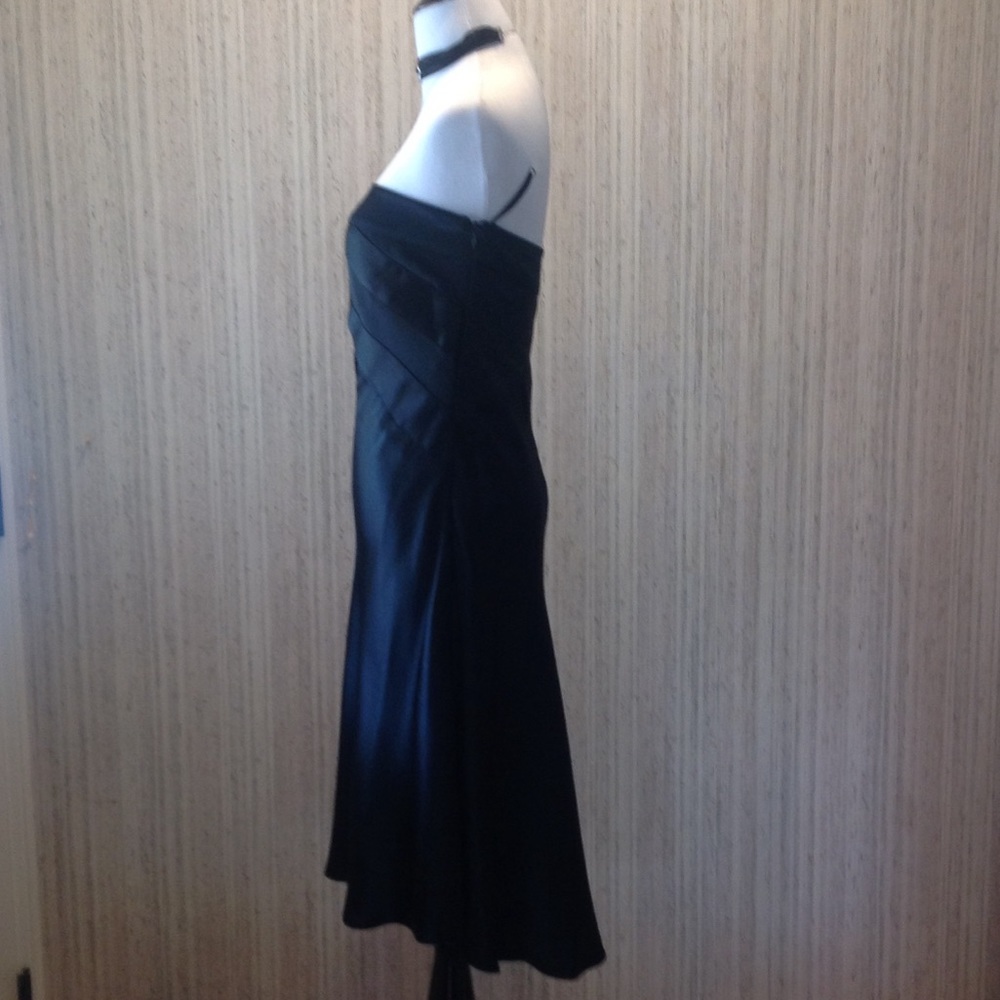 STRAPLESS 100% SILK EVENING DRESS - Picture 3 of 9